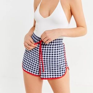 Urban Outfitters Picnic Gingham Runner Short